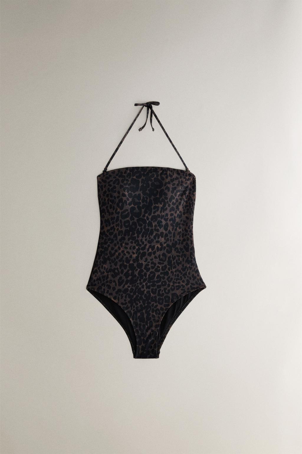 Купальник animal print для пляжа