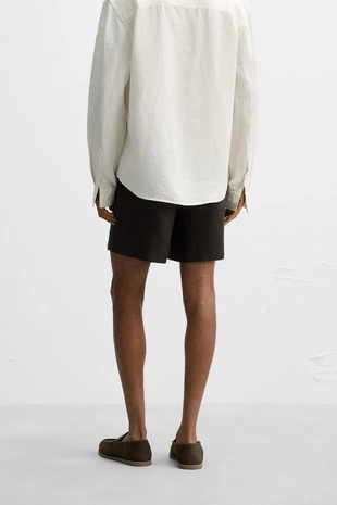 Шорты из 100% льна- Заказать в России