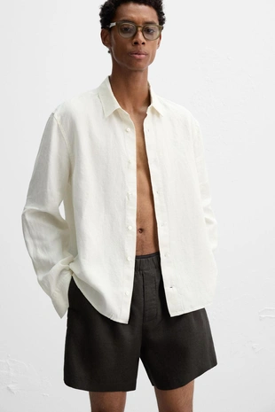 Шорты из 100% льна- Заказать в России