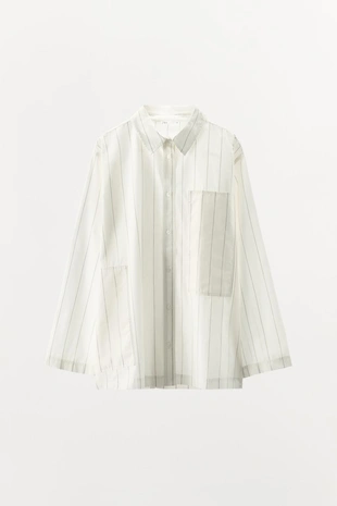 Рубашка в полоску в пижамном стиле- Заказать в России