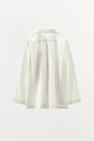 Рубашка в полоску в пижамном стиле- Заказать в России