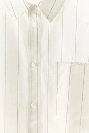 Рубашка в полоску в пижамном стиле- Заказать в России