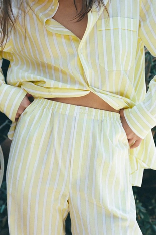 Рубашка в пижамном стиле в полоску- Заказать в России