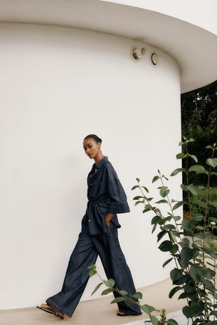 Рубашка сафари из льна- Заказать в России