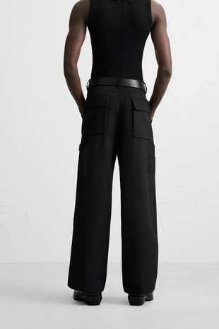 Брюки карго с карманами- Заказать в России