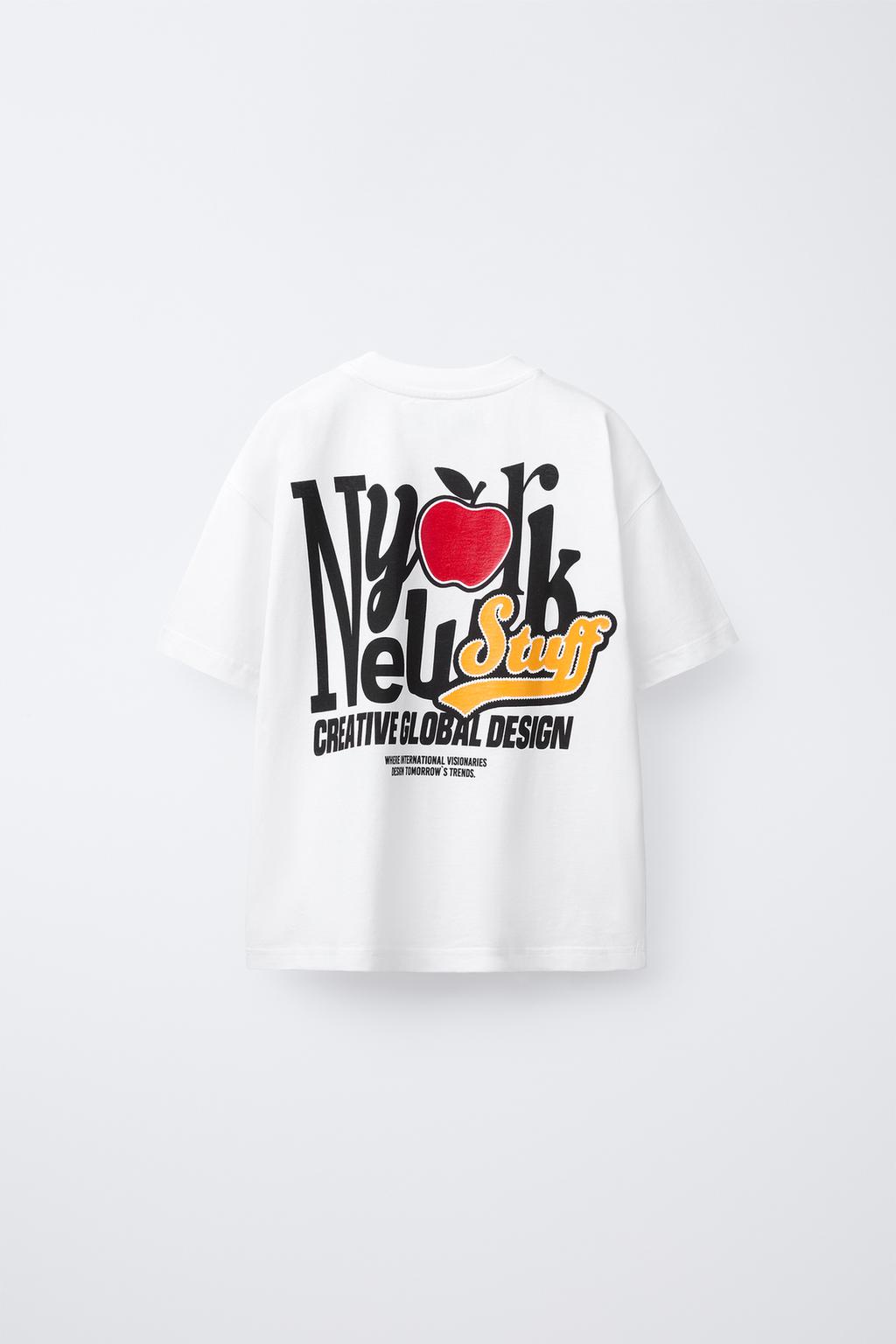 ФУТБОЛКА С РЕЛЬЕФНЫМ ПРИНТОМ NY