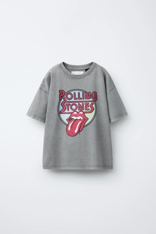 Футболка с эффектом стирки ROLLING STONES ©- Заказать в России