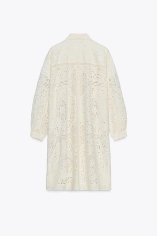 Платье-рубашка с вышивкой — ZW COLLECTION- Заказать в России