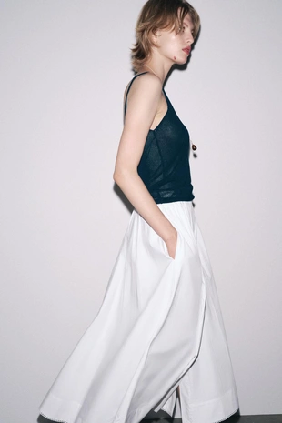 Юбка-миди из поплина — ZW COLLECTION- Заказать в России