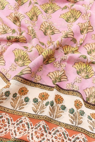 Платок с принтом и хлопком- Заказать в России