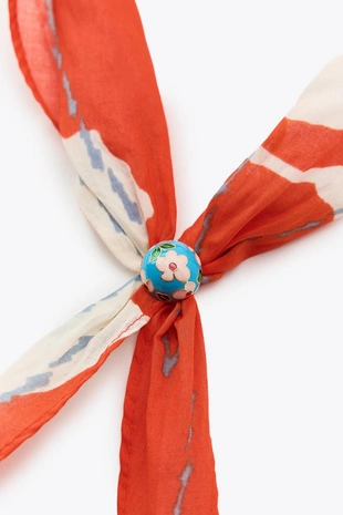 Бандана с принтом и декором в виде цветка вишни- Заказать в России