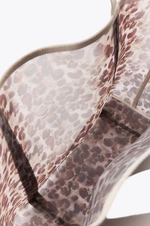 Большая сумка-шопер с анималистическим принтом- Заказать в России