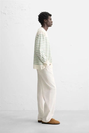 Жаккардовая футболка в полоску- Заказать в России