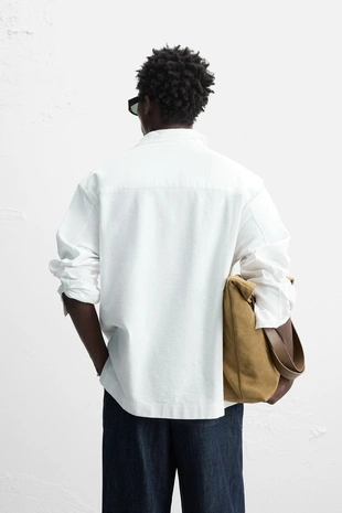 Рубашка-поло из хлопка- Заказать в России