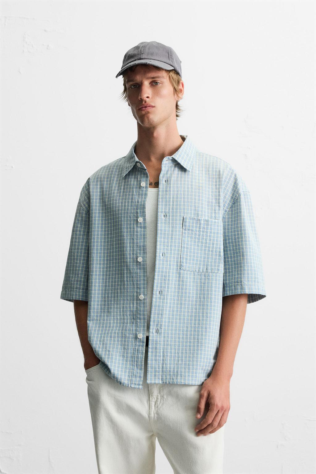 РУБАШКА RELAXED FIT В КЛЕТКУ