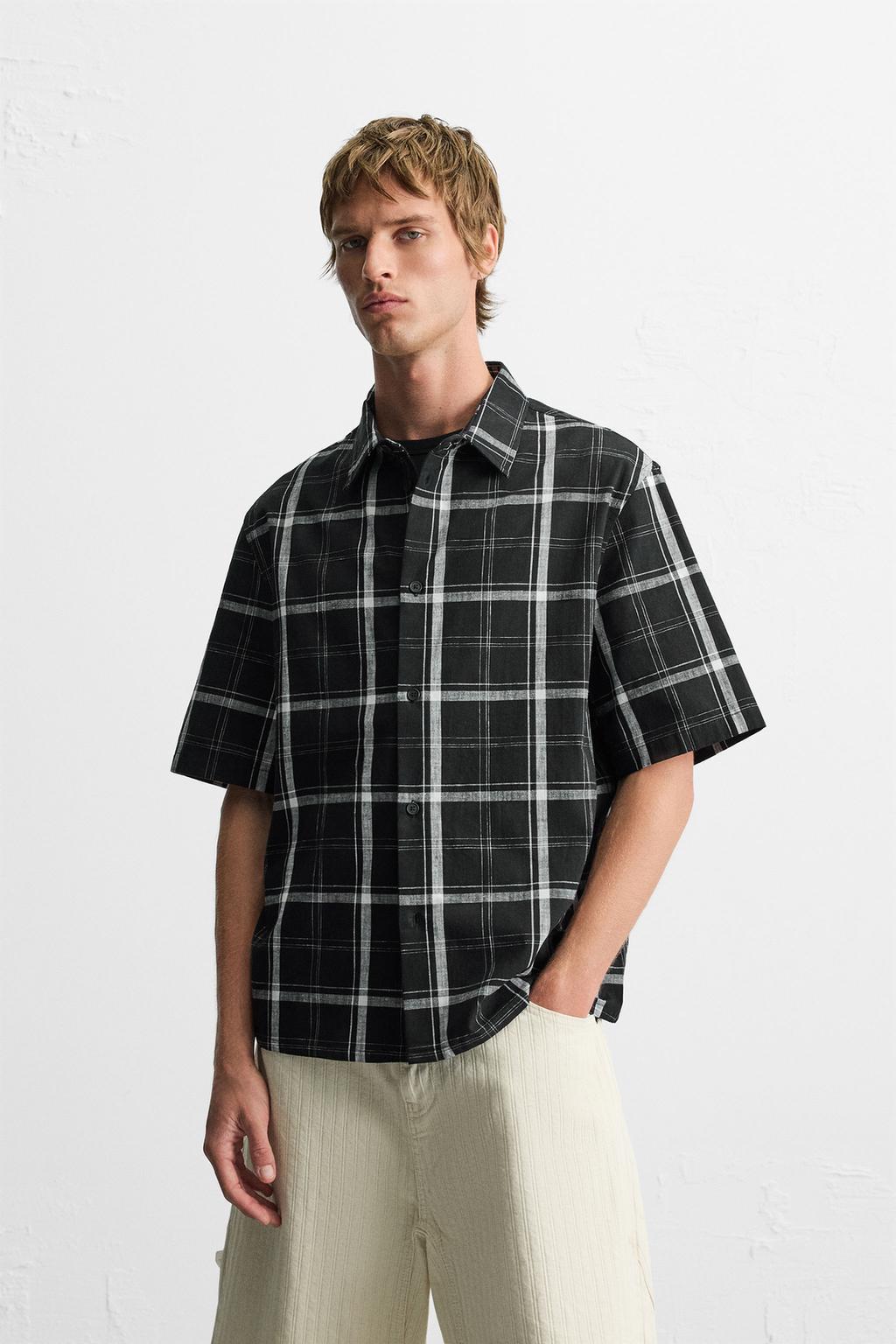 РУБАШКА RELAXED FIT В КЛЕТКУ