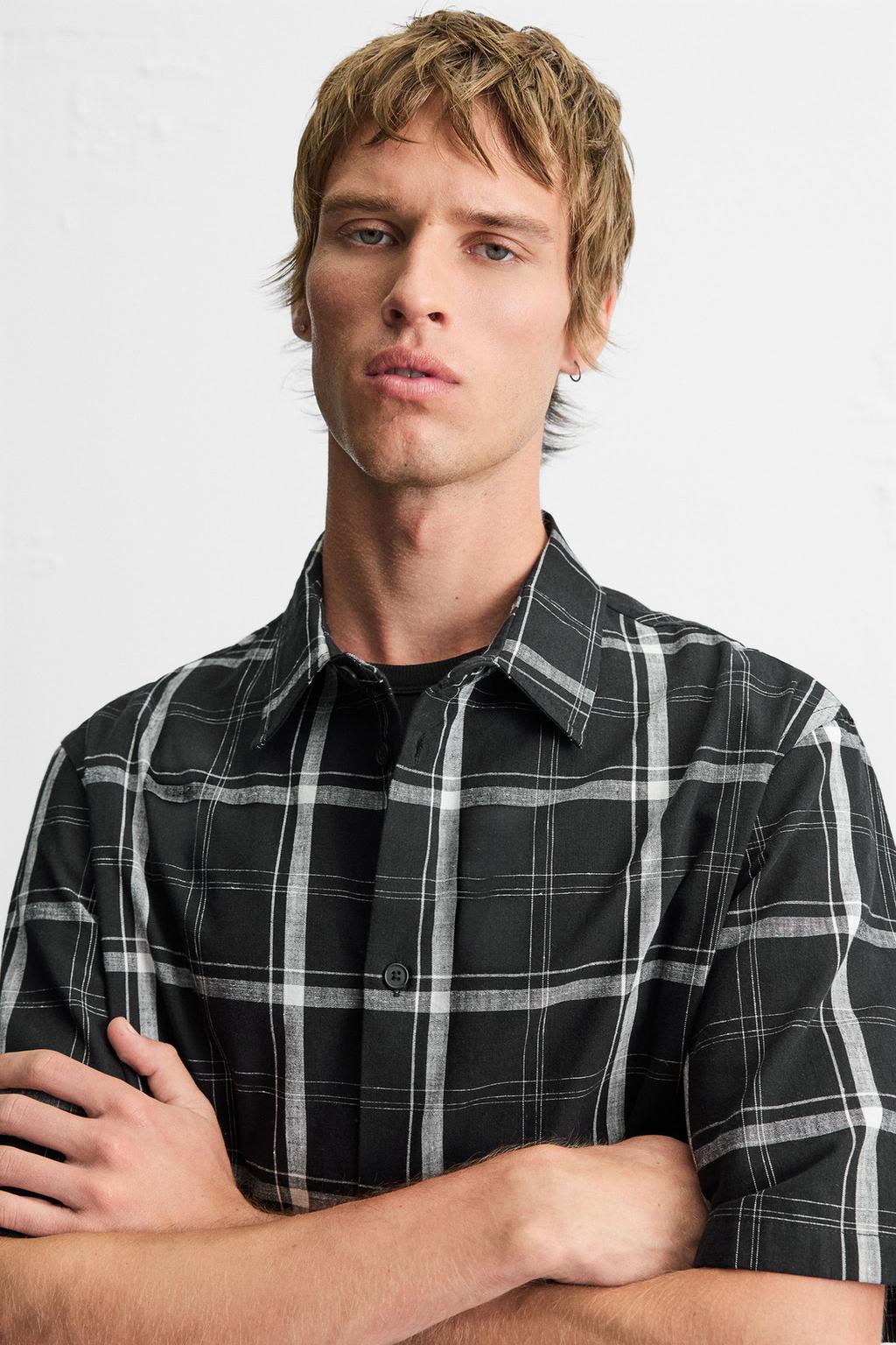 РУБАШКА RELAXED FIT В КЛЕТКУ