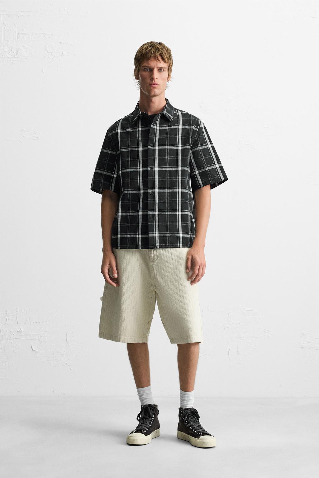РУБАШКА RELAXED FIT В КЛЕТКУ