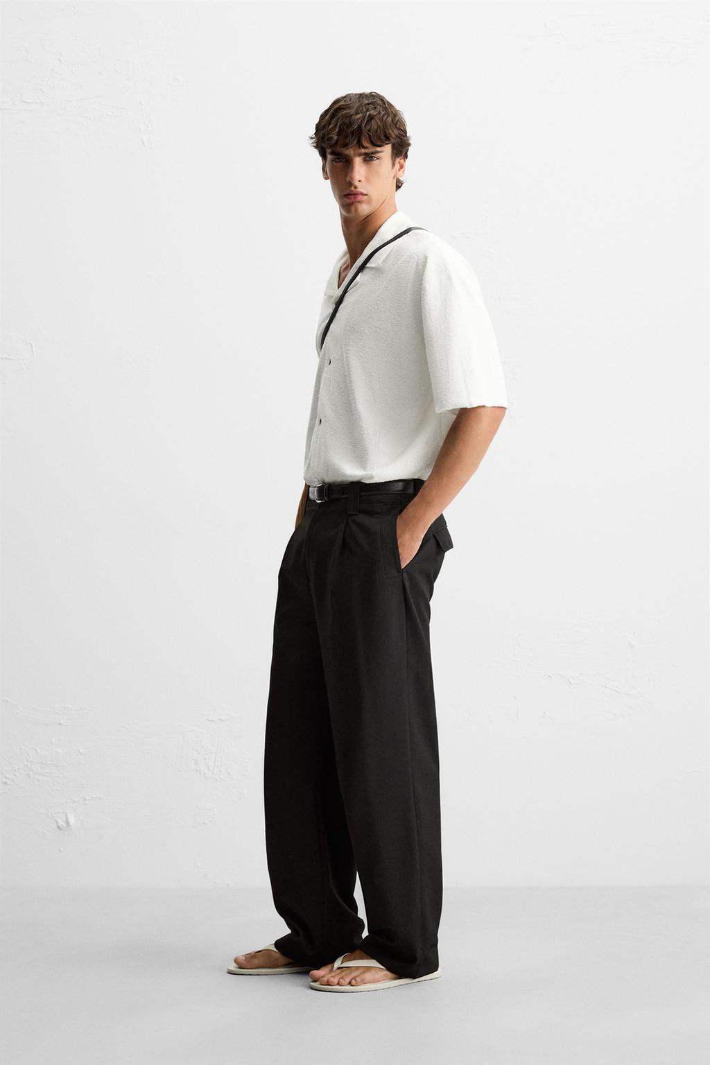 РУБАШКА RELAXED FIT С ТЕКСТУРОЙ