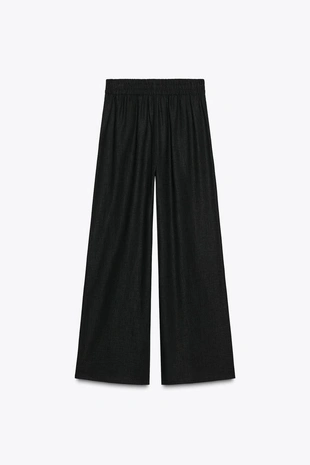 Широкие брюки из льна- Заказать в России