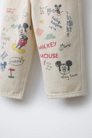 Брюки-баллоны из саржи с принтом MICKEY MOUSE © DISNEY- Заказать в России