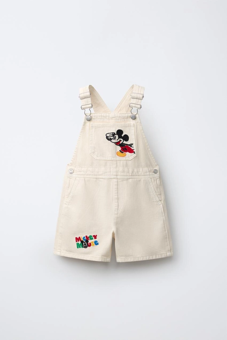 Короткий комбинезон из твила с вышивкой mickey mouse © disney