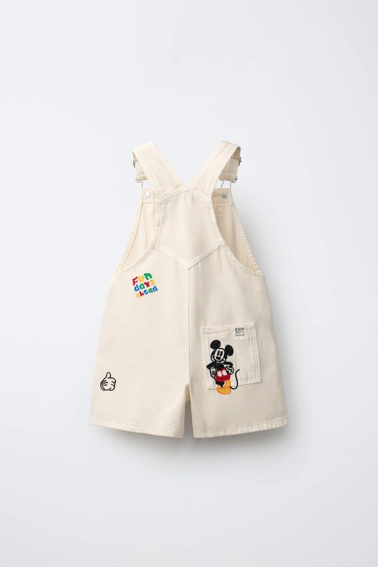 Короткий комбинезон из твила с вышивкой mickey mouse © disney