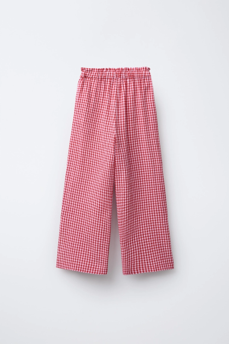 Брюки в клетку gingham