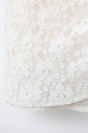 Юбка кружевная со сборками- Заказать в России