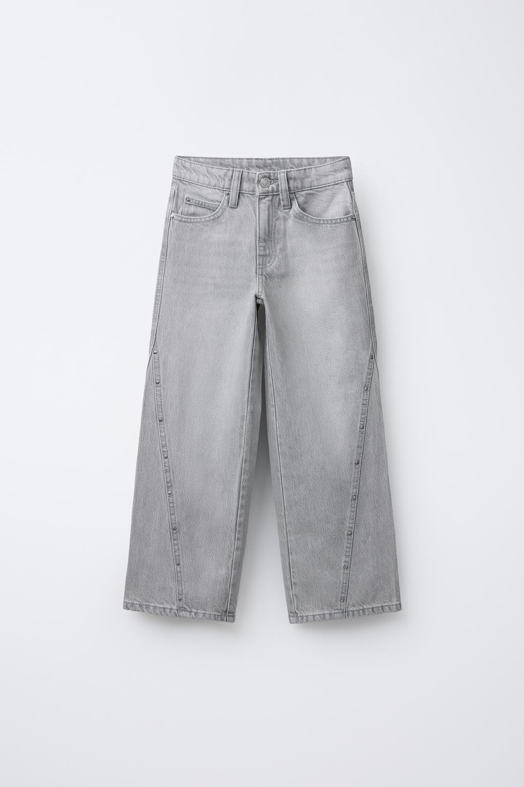 ДЖИНСЫ WIDE LEG СО ЗВЕЗДАМИ
