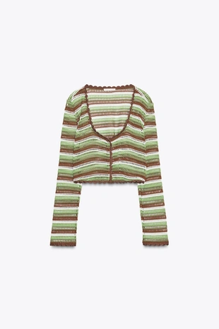 Жакет, выполненный крючком- Заказать в России