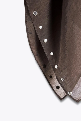 Накидка с заклепками и шарфом- Заказать в России