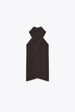 Топ халтер в полоску- Заказать в России