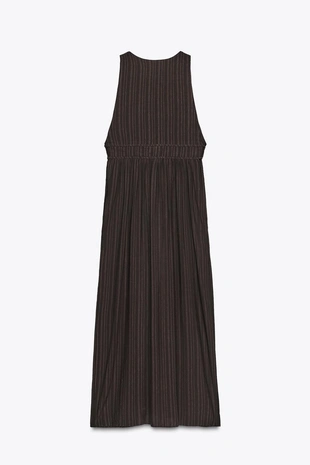 Длинный жилет в полоску- Заказать в России