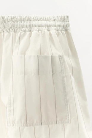 Полосатые шорты-боксеры в пижамном стиле- Заказать в России