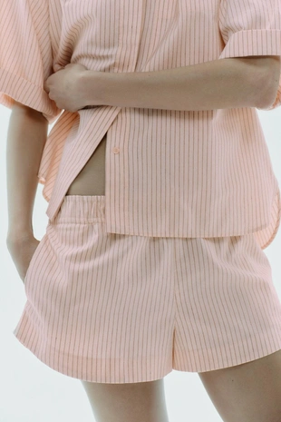 Мини-шорты в полоску- Заказать в России