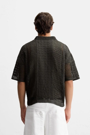 Поло из ткани кроше- Заказать в России