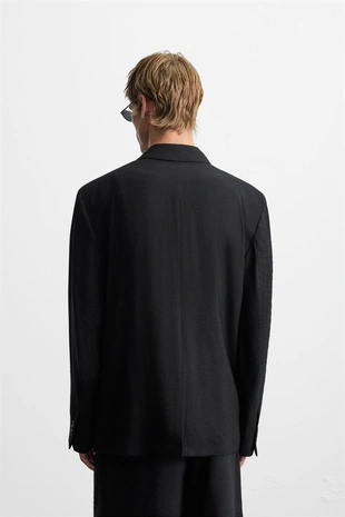 Блейзер свободного кроя из струящейся ткани- Заказать в России