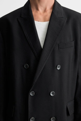 Блейзер свободного кроя из струящейся ткани- Заказать в России