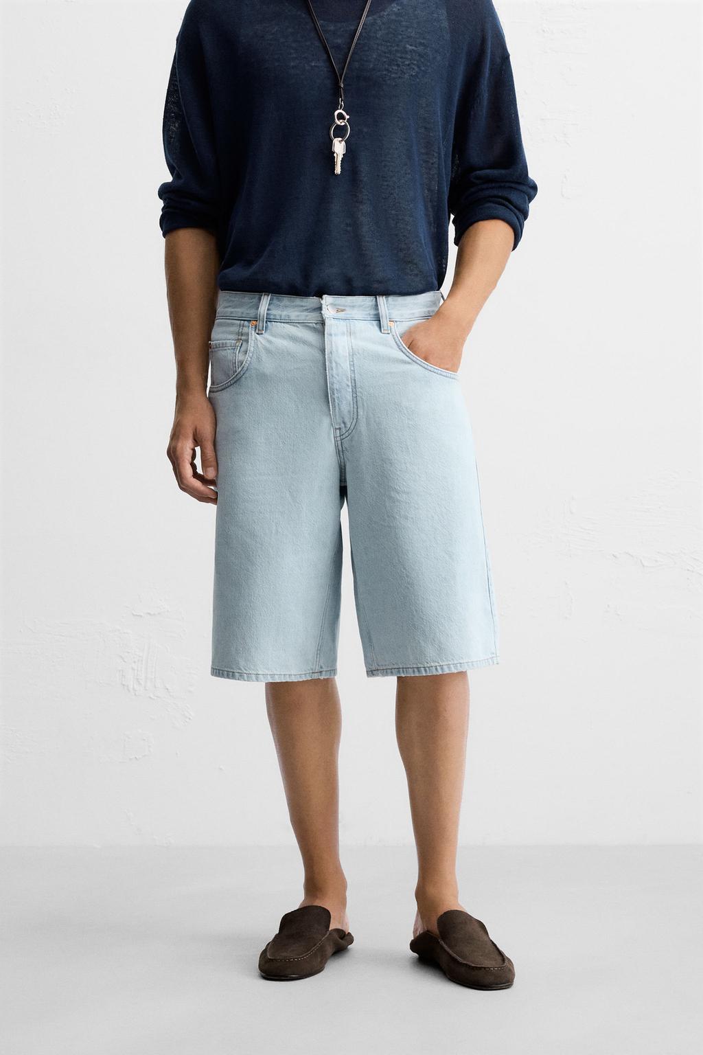 ДЖИНСОВЫЕ ШОРТЫ-БЕРМУДЫ BAGGY FIT