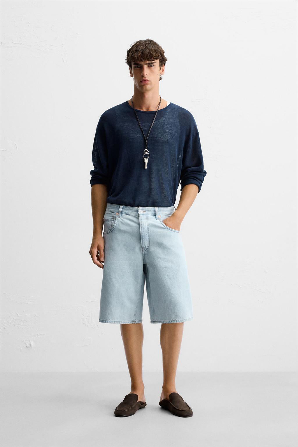 ДЖИНСОВЫЕ ШОРТЫ-БЕРМУДЫ BAGGY FIT