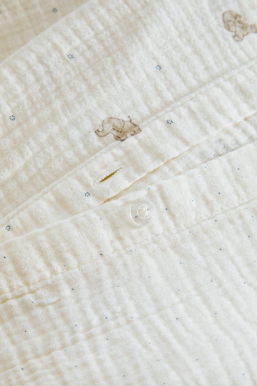 Детское одеяло из муслина с принтом слонов zara