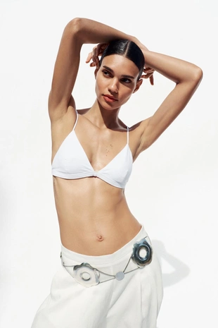 Широкие брюки с защипами- Заказать в России