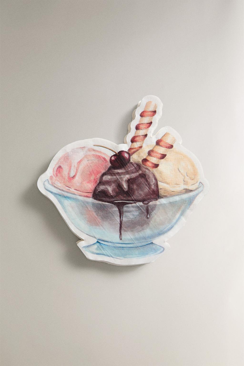 Набор бумажных салфеток pack of ice cream (упаковка из 20 штук)