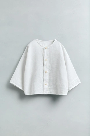 Рубашка с широкими рукавами- Заказать в России