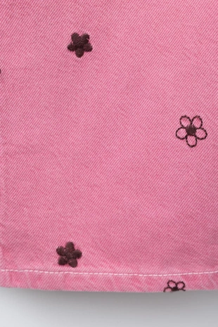 Комбинезон из твила с вышивкой «цветы»- Заказать в России