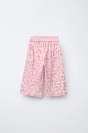 Брюки-кюлоты с цветочным принтом - Заказать в России