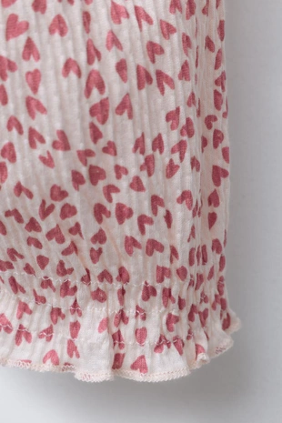 Брюки с текстурой в виде сердец- Заказать в России