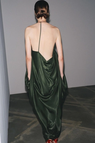 Асимметричное атласное платье — ZW COLLECTION- Заказать в России