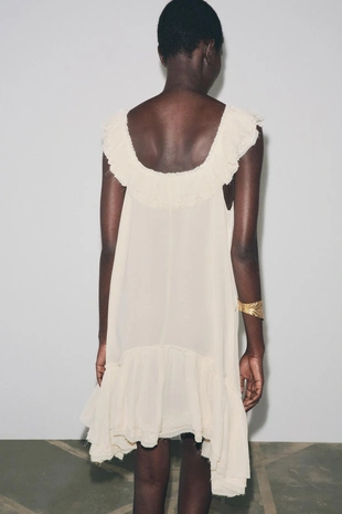 Платье с кружевом и воланами — ZW COLLECTION- Заказать в России